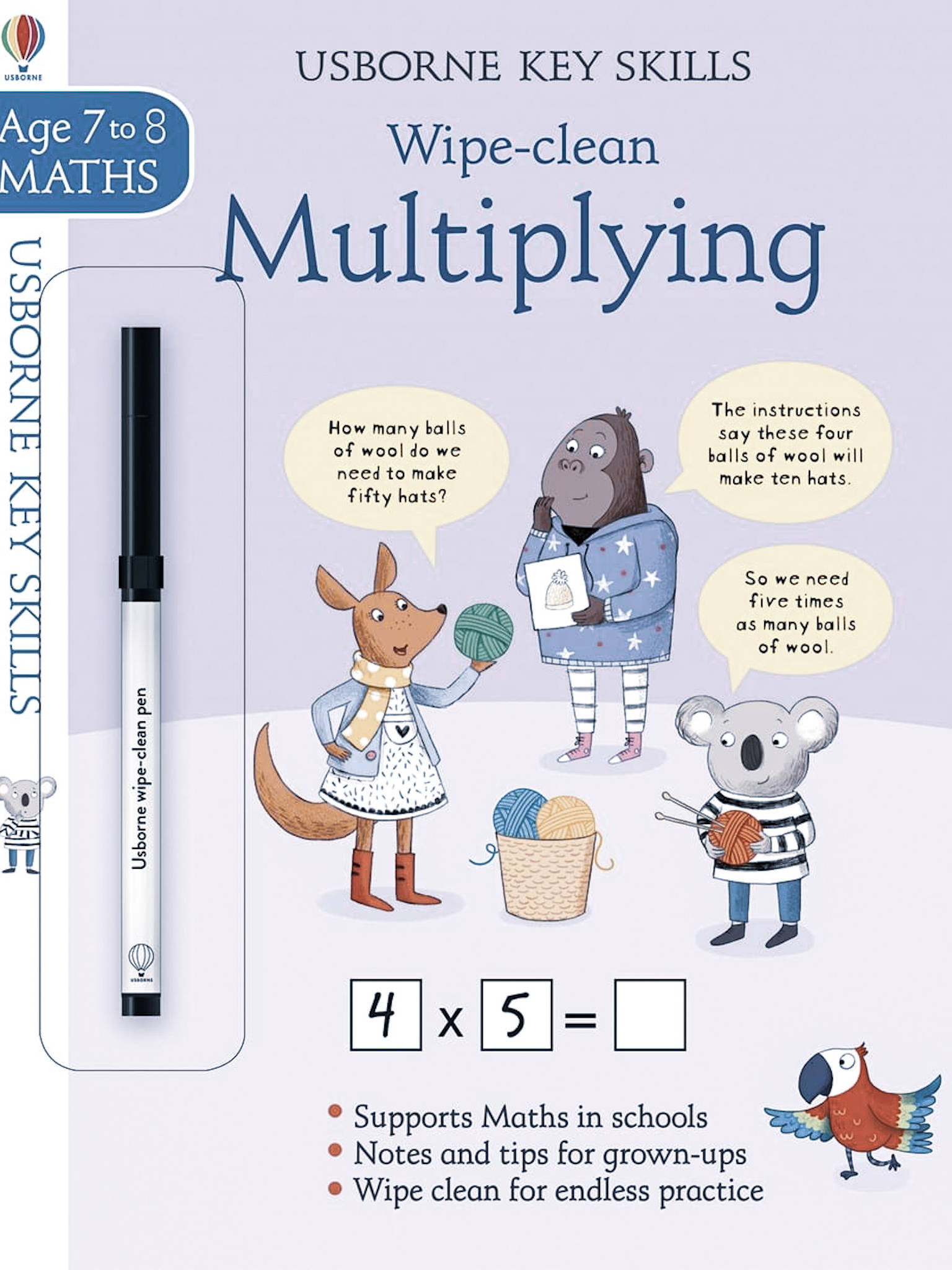 Wipe Clean children book Multiplying
